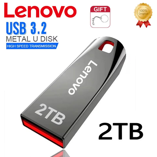 Lenovo 2TB High Speed 3.2 USB Flash Drive 1TB Pen Drive 512GB Usb Stick Pendrive 128GB Flash Disk For IPhone SmartPhone